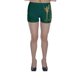 Baton Love In Pine & Gold  Shorts by GalaxySpirit