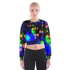 Cosmic Scenery Women s Cropped Sweatshirt