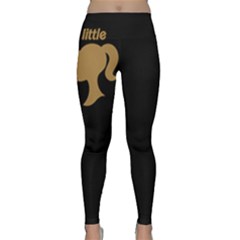 Little Sis Barbie In Black & God Yoga Leggings 