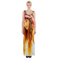 Indian 26 Maxi Thigh Split Dress by indianwarrior