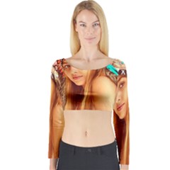 Indian 27 Long Sleeve Crop Top