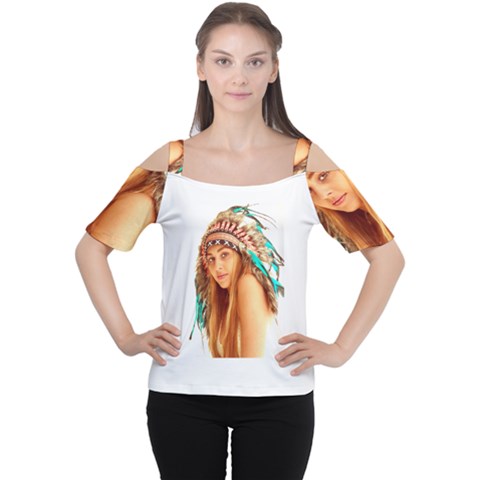 Indian 27 Women s Cutout Shoulder Tee by indianwarrior