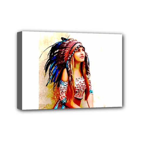 Indian 22 Mini Canvas 7  X 5  by indianwarrior