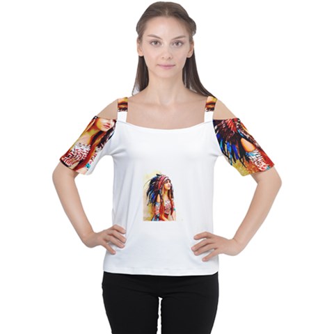 Indian 22 Women s Cutout Shoulder Tee by indianwarrior