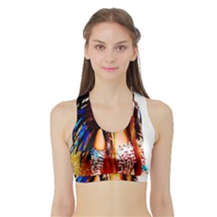 Indian 22 Women s Sports Bra With Border by indianwarrior