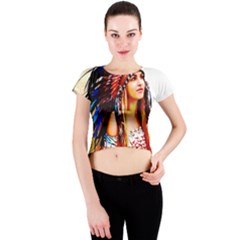 Indian 22 Crew Neck Crop Top by indianwarrior