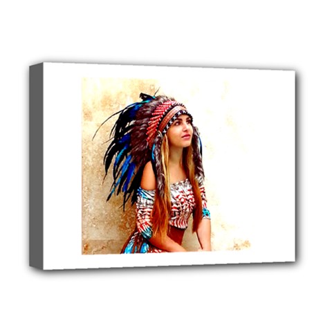 Indian 21 Deluxe Canvas 16  X 12   by indianwarrior