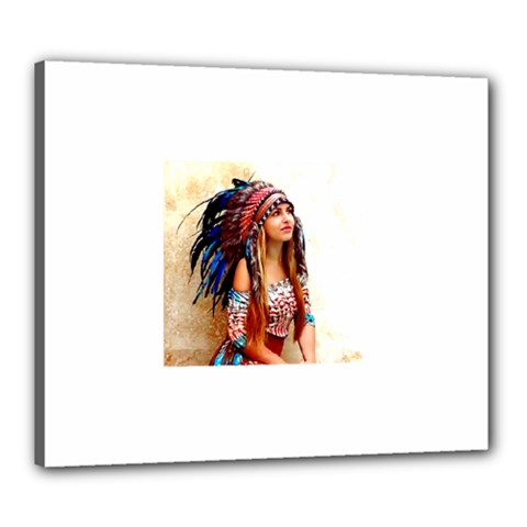 Indian 21 Canvas 24  X 20  by indianwarrior