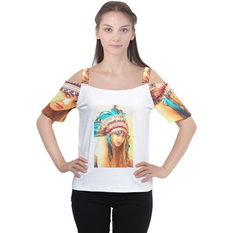 Indian 14 Women s Cutout Shoulder Tee by indianwarrior