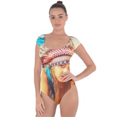 Indian 14 Short Sleeve Leotard (ladies) by indianwarrior