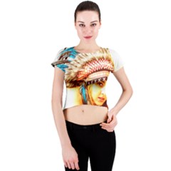 Indian 12 Crew Neck Crop Top by indianwarrior