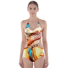 Indian 12 Cut-out One Piece Swimsuit by indianwarrior