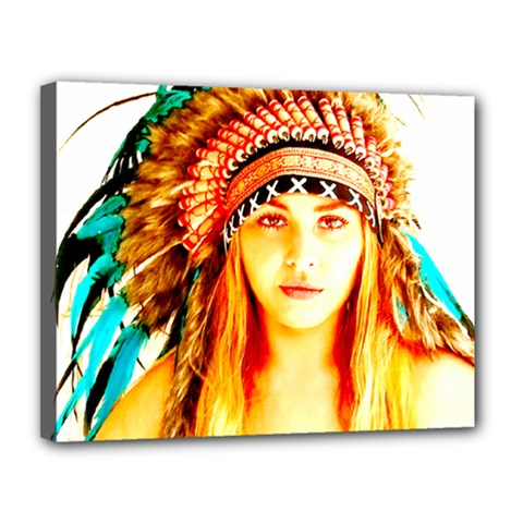 Indian 29 Canvas 14  X 11  by indianwarrior