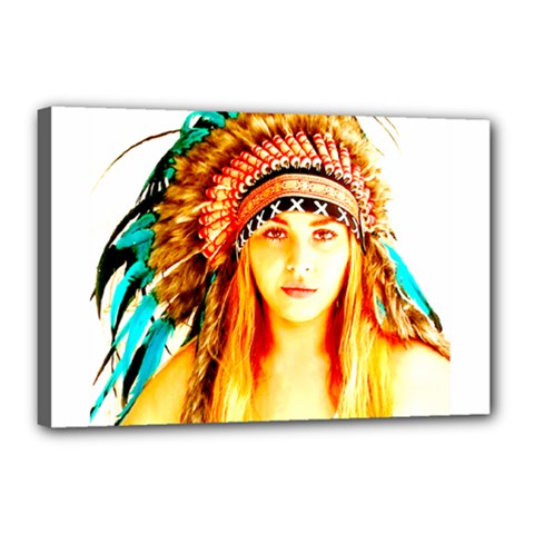 Indian 29 Canvas 18  X 12  by indianwarrior