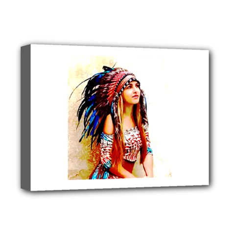 Indian 22 Deluxe Canvas 16  X 12   by indianwarrior