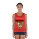 Cheer Mouse in Red & Gold Sport Tank Top  View1