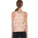 Nectarine Orange Damask Pattern Tank Top View2