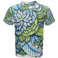 Peaceful Flower Garden Men s Cotton Tee by Zandiepants