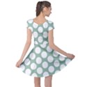 Jade Green Polkadot Cap Sleeve Dresses View2