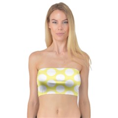 Yellow Polkadot Bandeau Top by Zandiepants