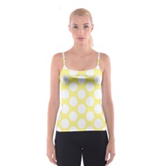 Yellow Polkadot Spaghetti Strap Top by Zandiepants