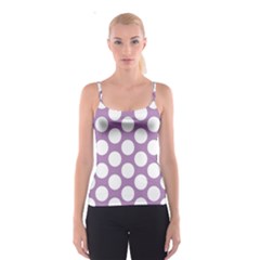 Lilac Polkadot Spaghetti Strap Top by Zandiepants