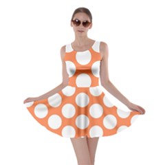 Orange Polkadot Skater Dress by Zandiepants