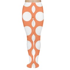 Orange Polkadot Women s Tights by Zandiepants