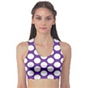 Purple Polkadot Sports Bra View1