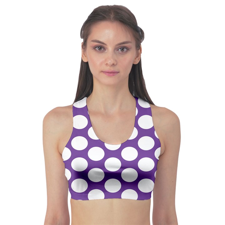 Purple Polkadot Sports Bra