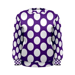 Purple Polkadot Women s Sweatshirt by Zandiepants