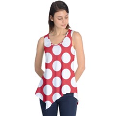 Red Polkadot Sleeveless Tunic by Zandiepants