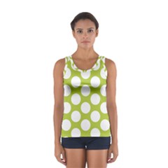 Spring Green Polkadot Tops by Zandiepants