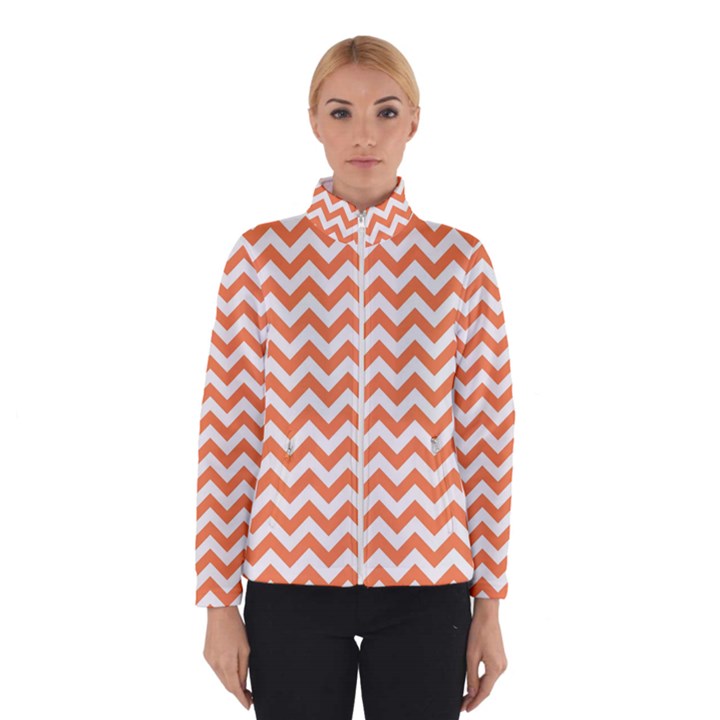 Orange And White Zigzag Winterwear