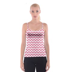 Pink And White Zigzag Spaghetti Strap Top by Zandiepants