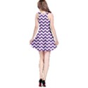 Purple And White Zigzag Pattern Reversible Sleeveless Dress View2