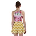 Sunny Yellow And White Zigzag Pattern Mini Skirts View2