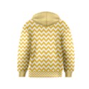 Sunny Yellow And White Zigzag Pattern Kids  Pullover Hoodie View2