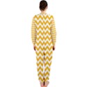 Sunny Yellow And White Zigzag Pattern OnePiece Jumpsuit (Ladies)  View2