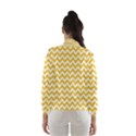 Sunny Yellow And White Zigzag Pattern Wind Breaker (Women) View2