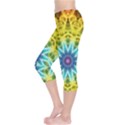 Flower Bouquet Capri Leggings  View3