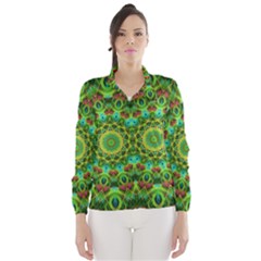 Peacock Feathers Mandala Wind Breaker (women) by Zandiepants