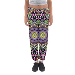 Psychedelic Leaves Mandala Women s Jogger Sweatpants by Zandiepants