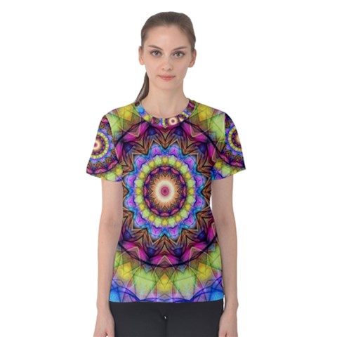 Rainbow Glass Women s Cotton Tee by Zandiepants