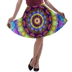 Rainbow Glass A-line Skater Skirt by Zandiepants