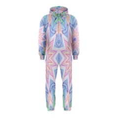 Soft Rainbow Star Mandala Hooded Jumpsuit (kids) by Zandiepants