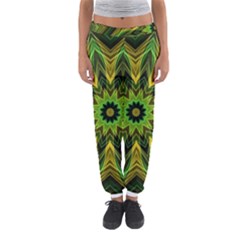 Woven Jungle Leaves Mandala Women s Jogger Sweatpants by Zandiepants