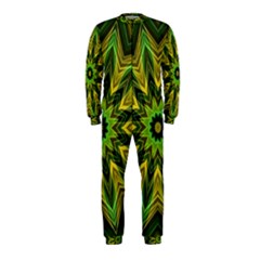 Woven Jungle Leaves Mandala Onepiece Jumpsuit (kids) by Zandiepants