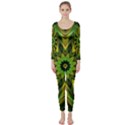 Woven Jungle Leaves Mandala Long Sleeve Catsuit View1