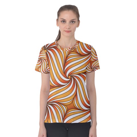 Sunny Organic Pinwheel Women s Cotton Tee by Zandiepants